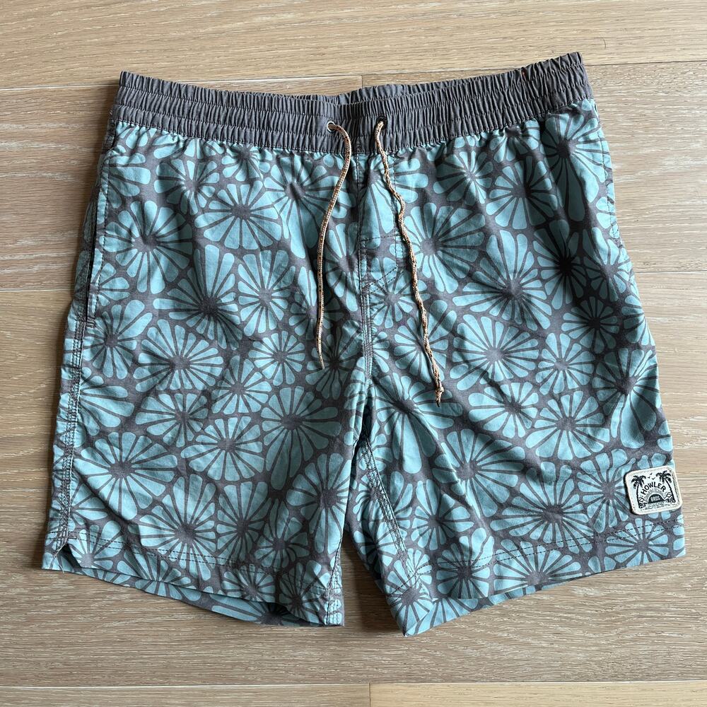 Howler Brothers Men's Deep Set Boardshorts Shorts Coralhead Seaspray sz 32